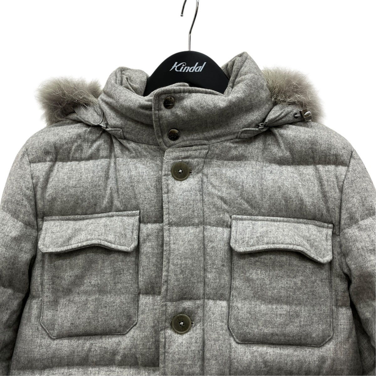 HERNO カシミヤシルクフーデッドダウンコート PI0112U38087 古着・中古-3枚目のアイテム画像