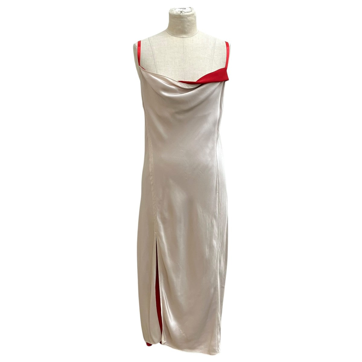 Satin Slip Midi DressキャミソールワンピースFN-WN-DRES000878