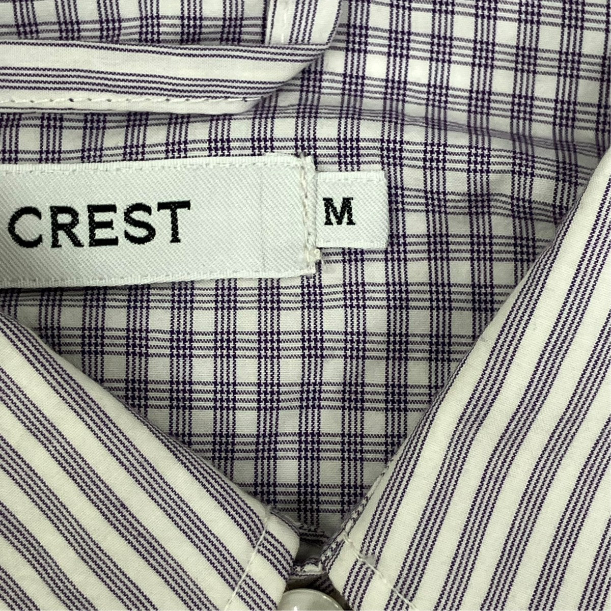 CREST ストライプシャツ 古着・中古-5枚目のアイテム画像