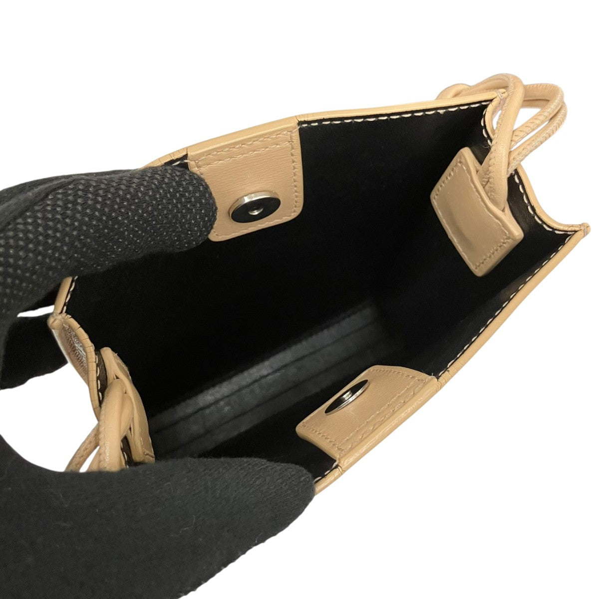 JIL SANDER タングル スモール レザーショルダーバッグ 古着・中古-5枚目のアイテム画像