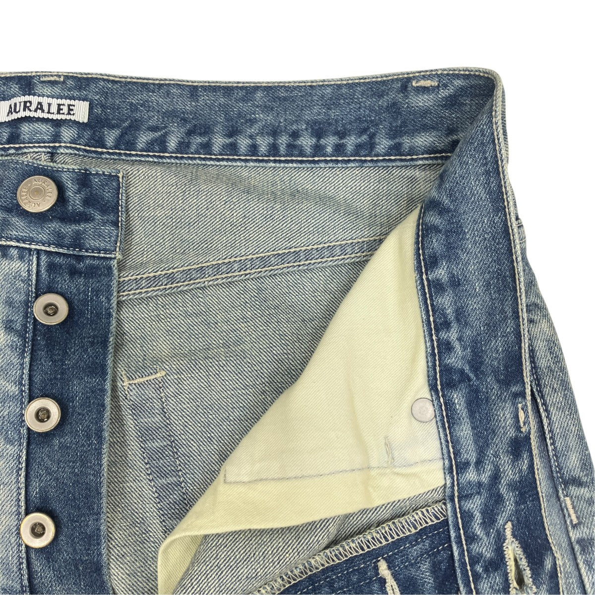 SELVEDGE FADED HEAVY DENIM WIDE PANTS ／A25AP03DH