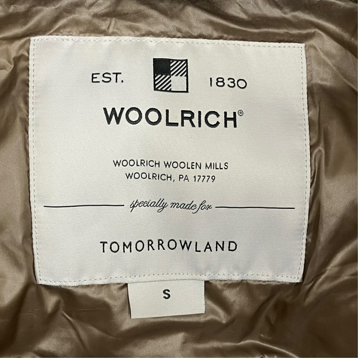 WOOLRICH 別注 トゥモローランド 3IN1ダウンライニングマント WWOU0435 古着・中古-6枚目のアイテム画像