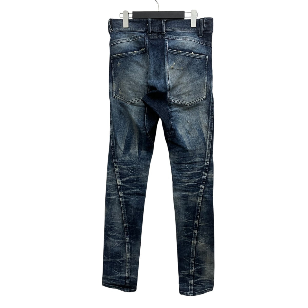 Product Processed Stretch Denim Straight Slim Pants ／ST107-0325S