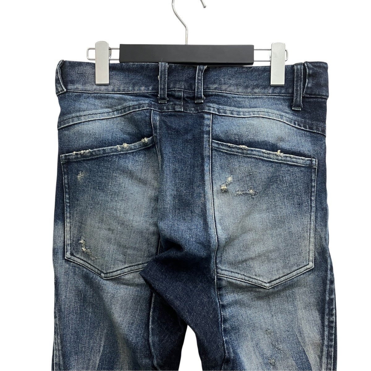 Product Processed Stretch Denim Straight Slim Pants ／ST107-0325S