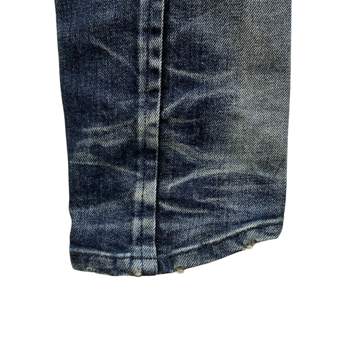 Product Processed Stretch Denim Straight Slim Pants ／ST107-0325S