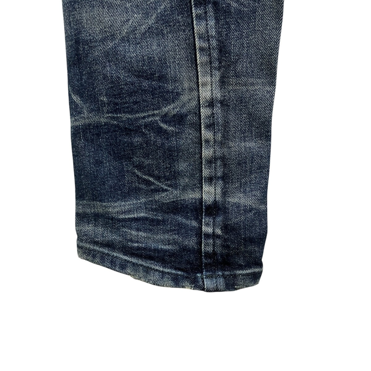 Product Processed Stretch Denim Straight Slim Pants ／ST107-0325S