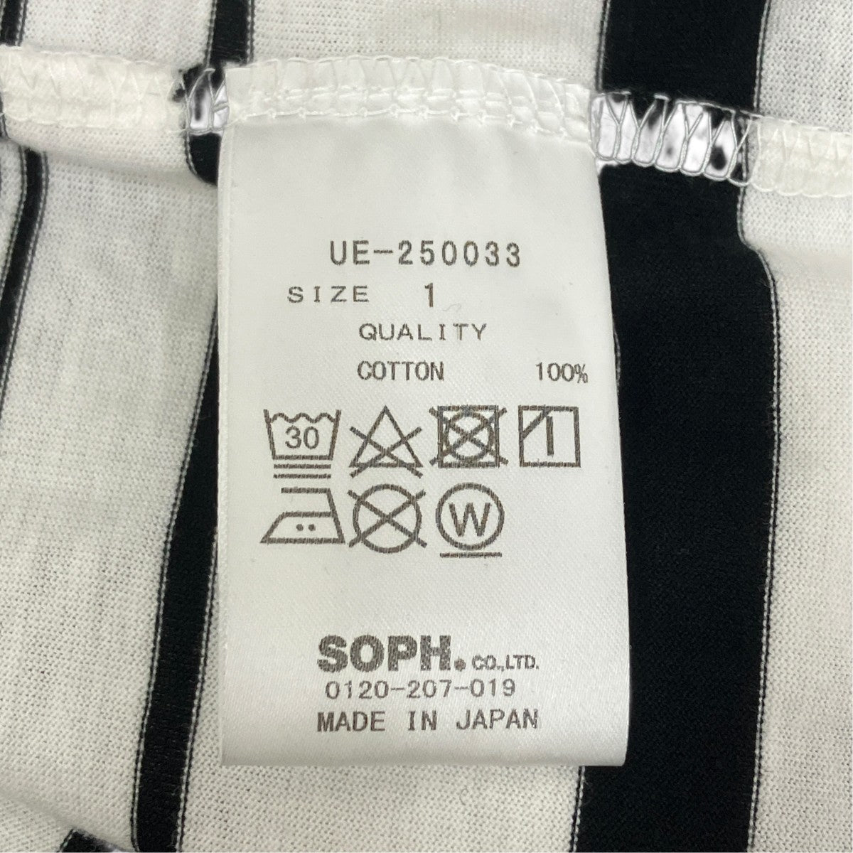 BORDER LOOSE L S TEE／UE-250033