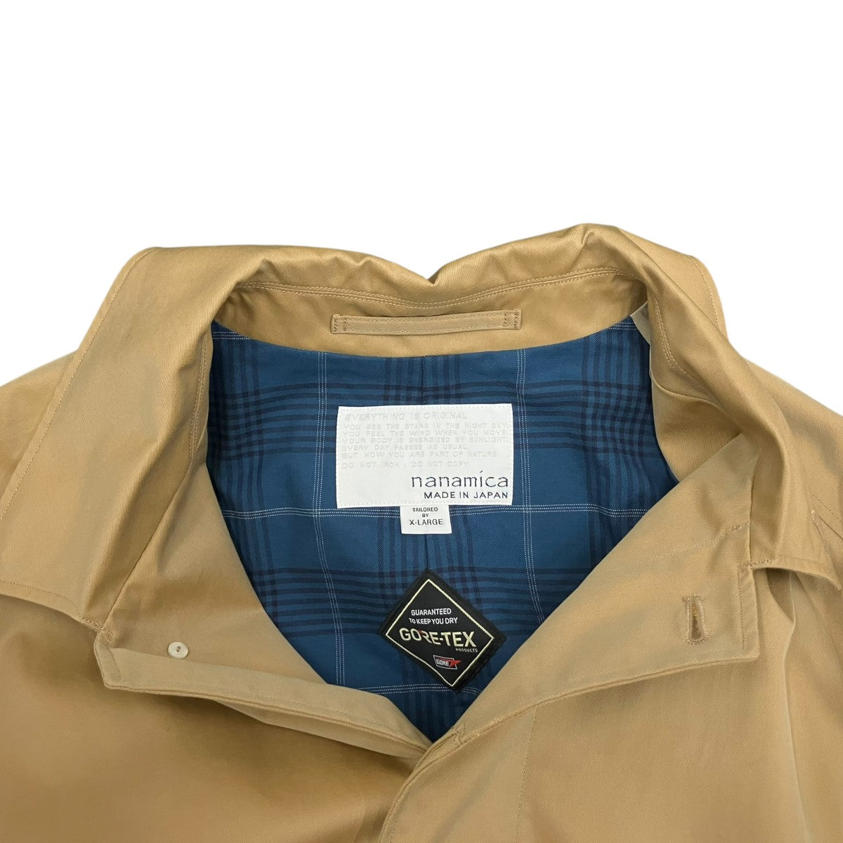nanamica(ナナミカ) 25FW2L Cotton GORE-TEX Balmacaan Coatバル