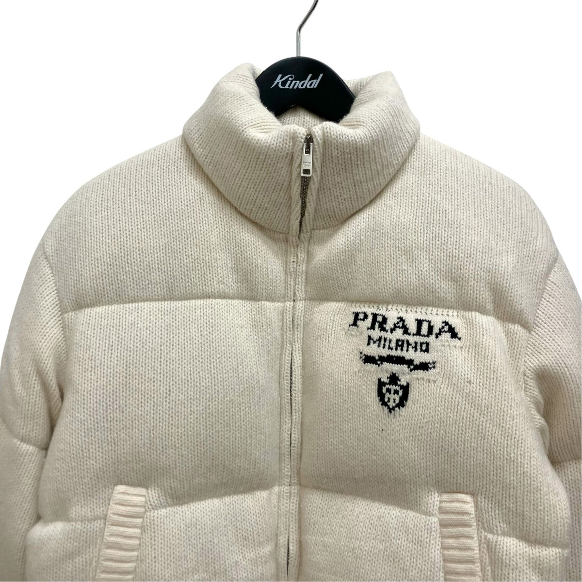 PRADA ウールカシミヤショートダウンジャケット 292028 古着・中古-3枚目のアイテム画像
