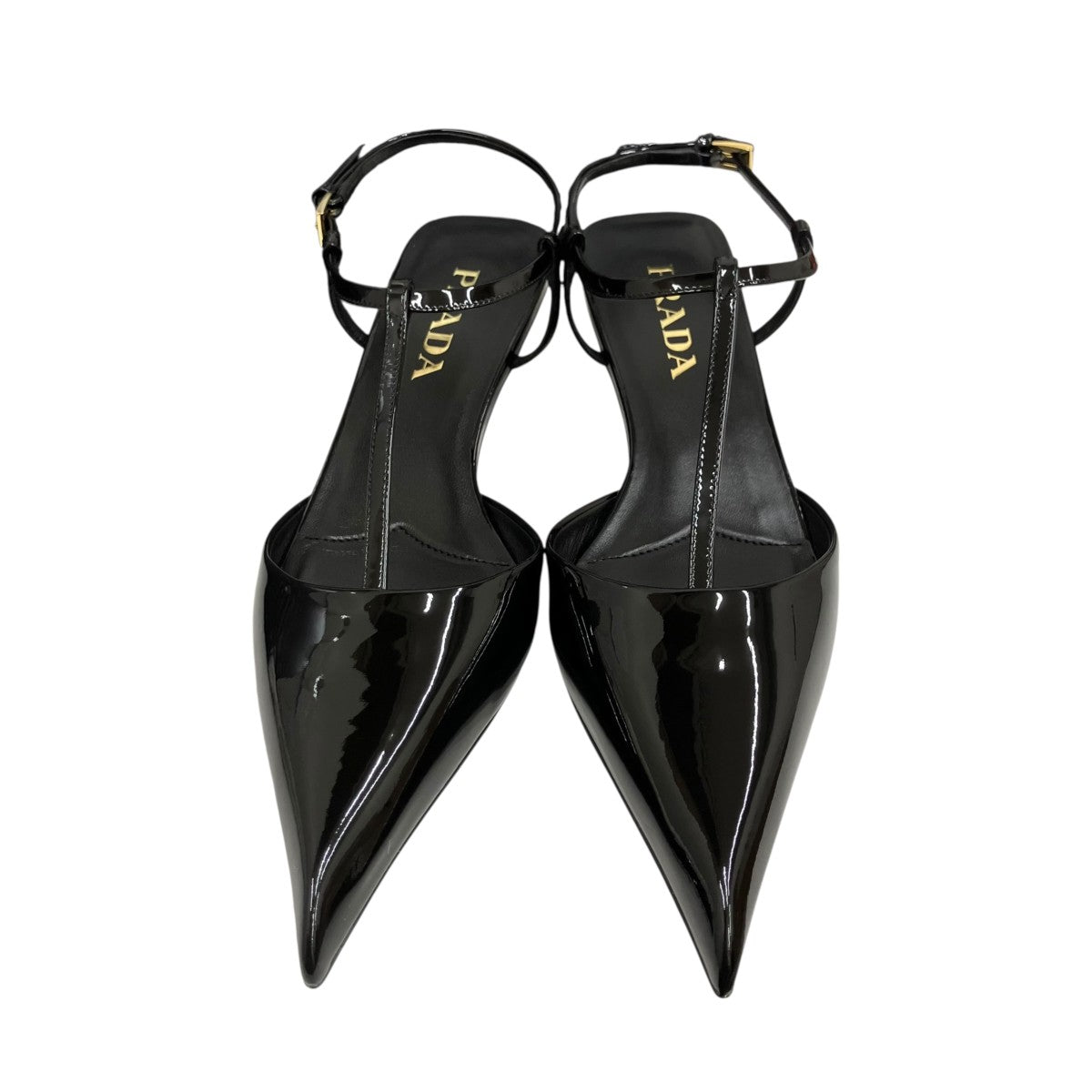 PRADA パテントレザー スリングバックパンプス 1I535N 古着・中古-2枚目のアイテム画像