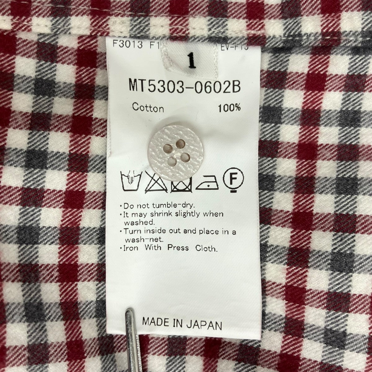 Saint Gelmanギンガムチェック長袖シャツMT5303-0602B