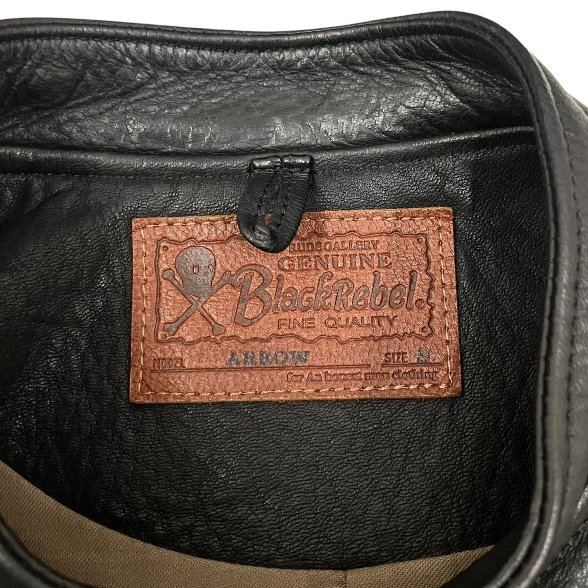 RUDE GALLERY BLACK REBEL ARROWレザージャケット 古着・中古-8枚目のアイテム画像