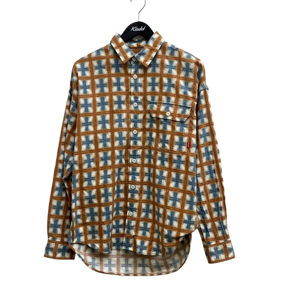 RUN PLAID DROP SHOULDER SHIRT ／WMS-C-003