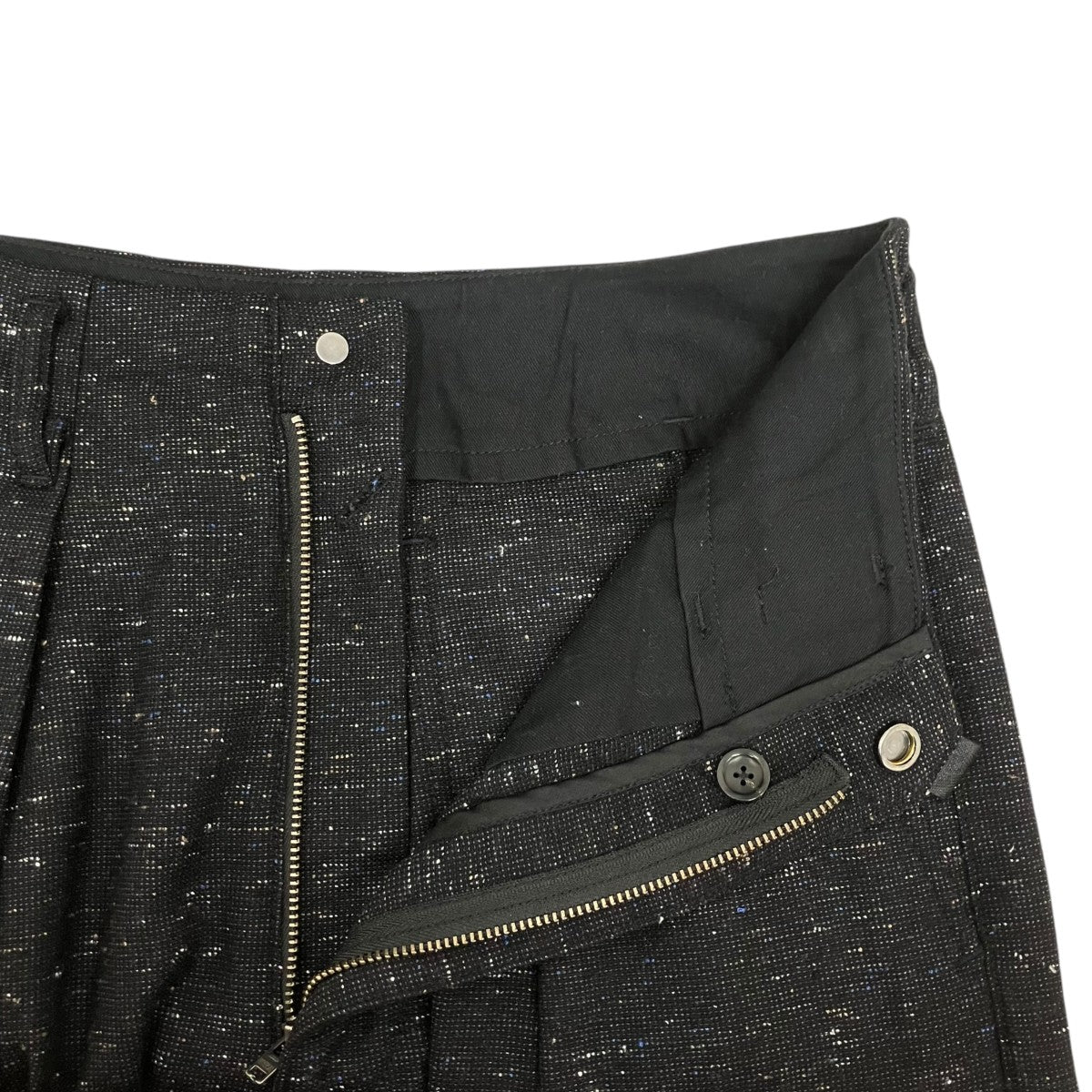 25AWTUCK-BAGGY TYPE 2- Italian Color Nep Tweedパンツ25W-031811