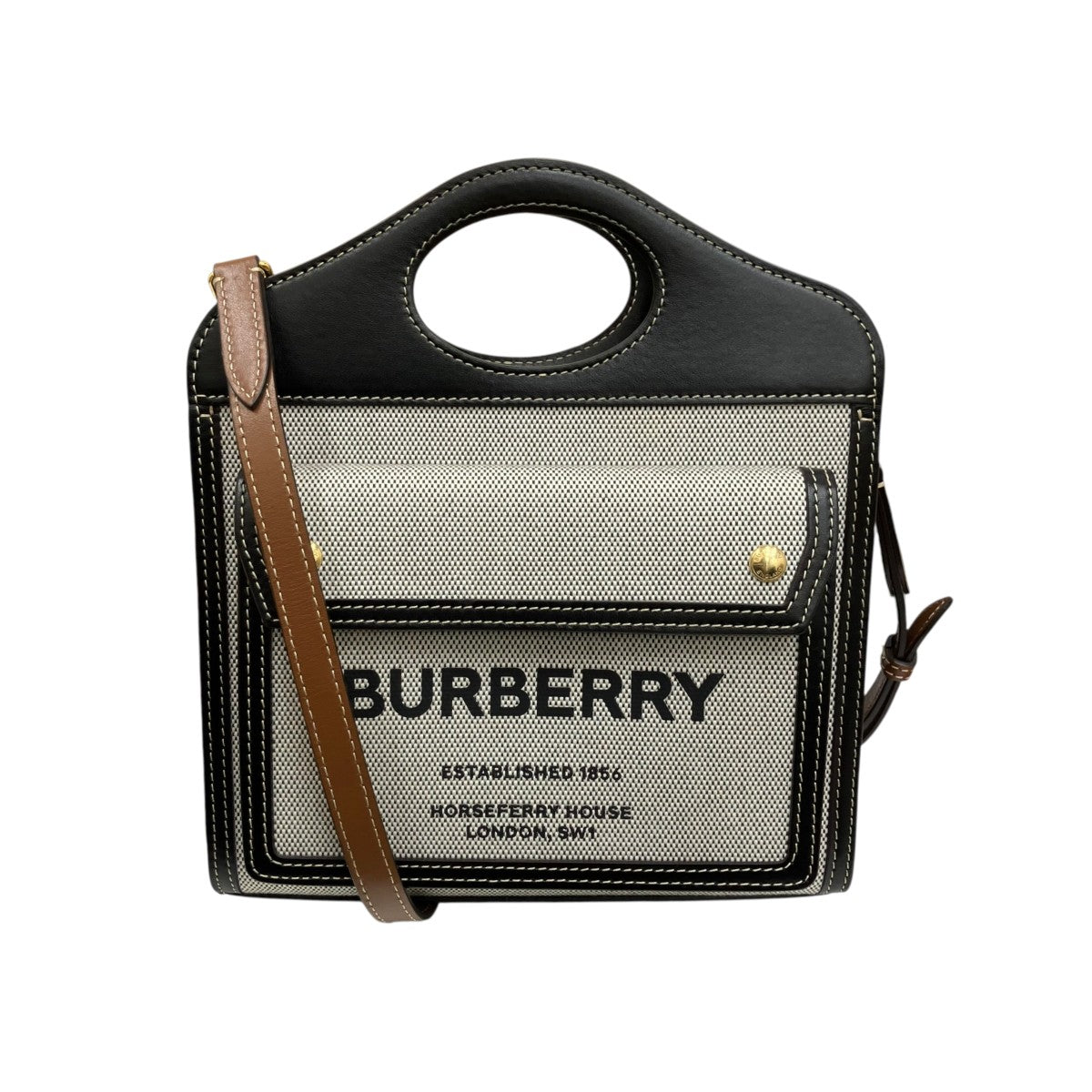 BURBERRY 2WAY MINI POCKET BAG BMPP0L1298 古着・中古-1枚目のアイテム画像