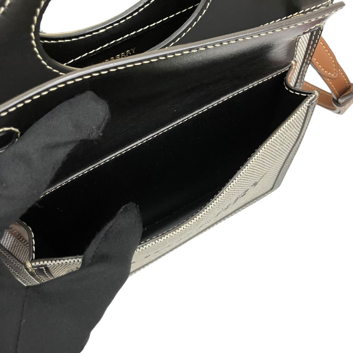 BURBERRY 2WAY MINI POCKET BAG BMPP0L1298 古着・中古-7枚目のアイテム画像