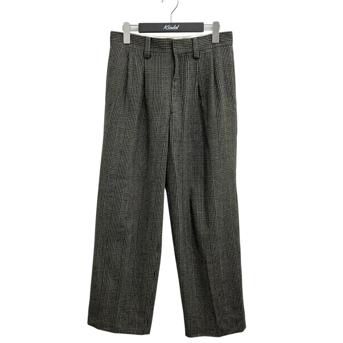 UNIVERSAL PRODUCTS． Tweed Check Wide Trousersスラックス243-60507 古着・中古-1枚目のアイテム画像
