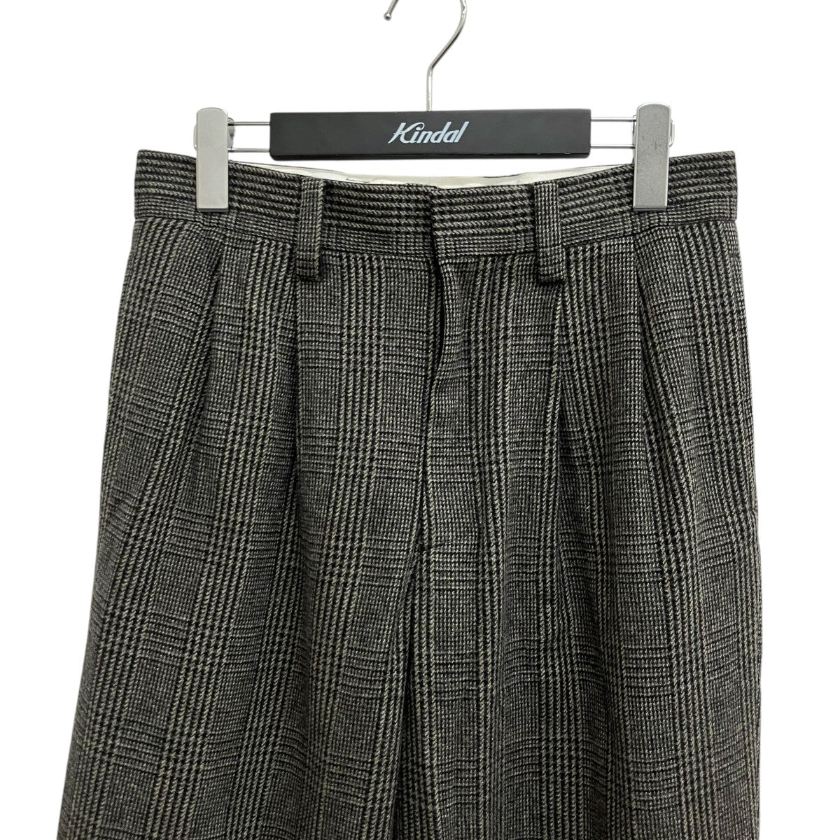 UNIVERSAL PRODUCTS． Tweed Check Wide Trousersスラックス243-60507 古着・中古-3枚目のアイテム画像