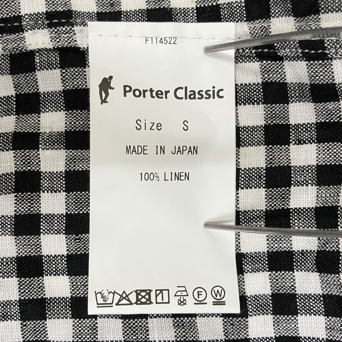 ROLL UP LINEN GINGHAM CHECK SHIRTチェックシャツPC-016-3978