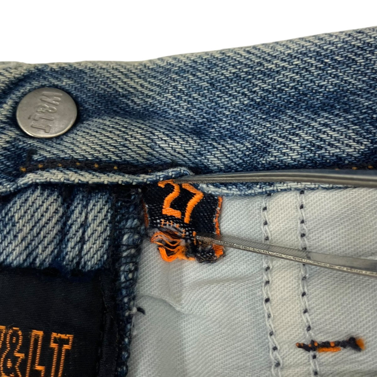 グラフィックデニムパンツ