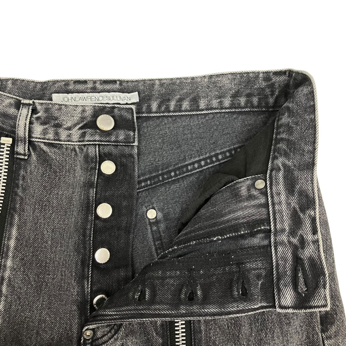 WASHED DENIM ZIPPED PANTSデニムパンツJLS-02-20