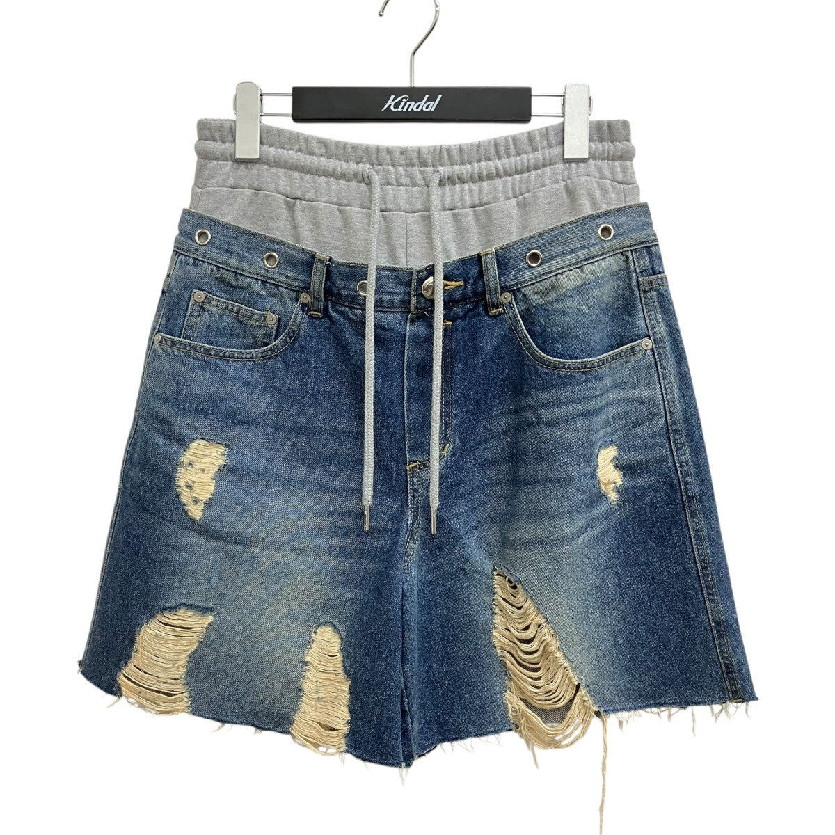 ANDERSSON BELL DENNY SWEAT WAIST DAMAGED SHORTSデニムショートパンツ 古着・中古-1枚目のアイテム画像