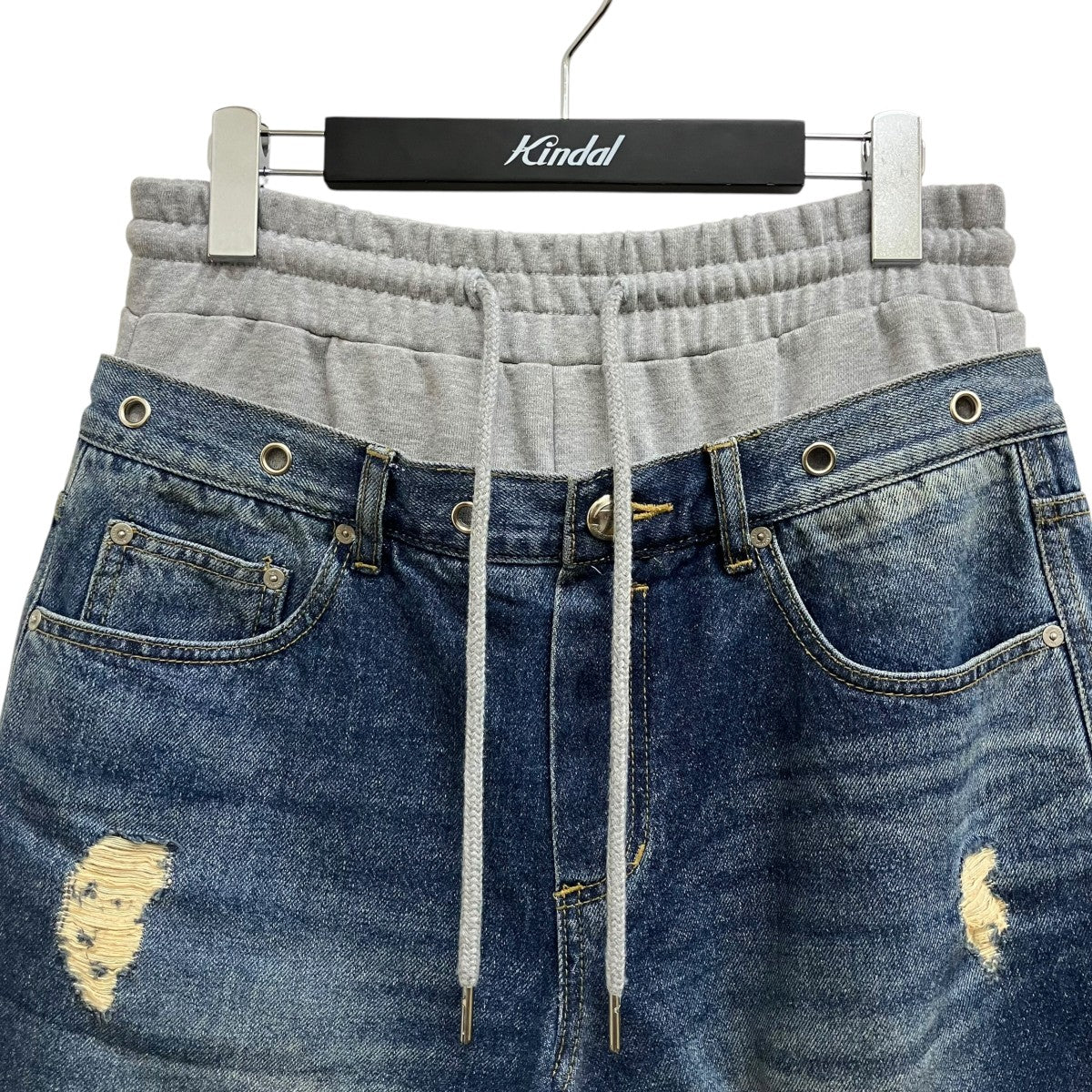 ANDERSSON BELL DENNY SWEAT WAIST DAMAGED SHORTSデニムショートパンツ 古着・中古-3枚目のアイテム画像
