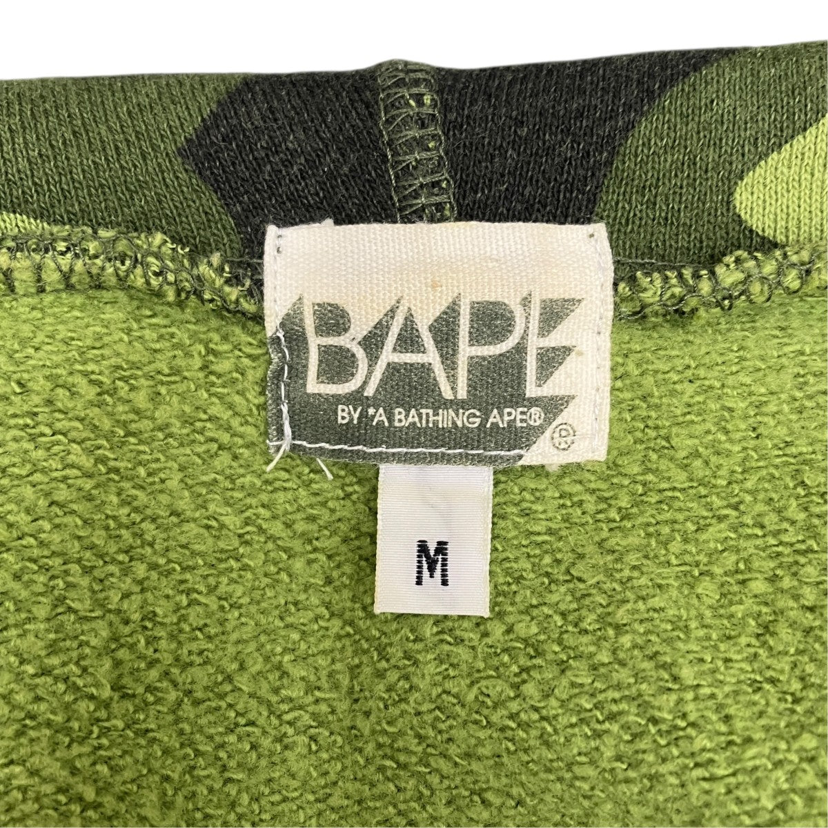 A BATHING APE(アベイシングエイプ) BAPEロゴ ラインストーンジップ