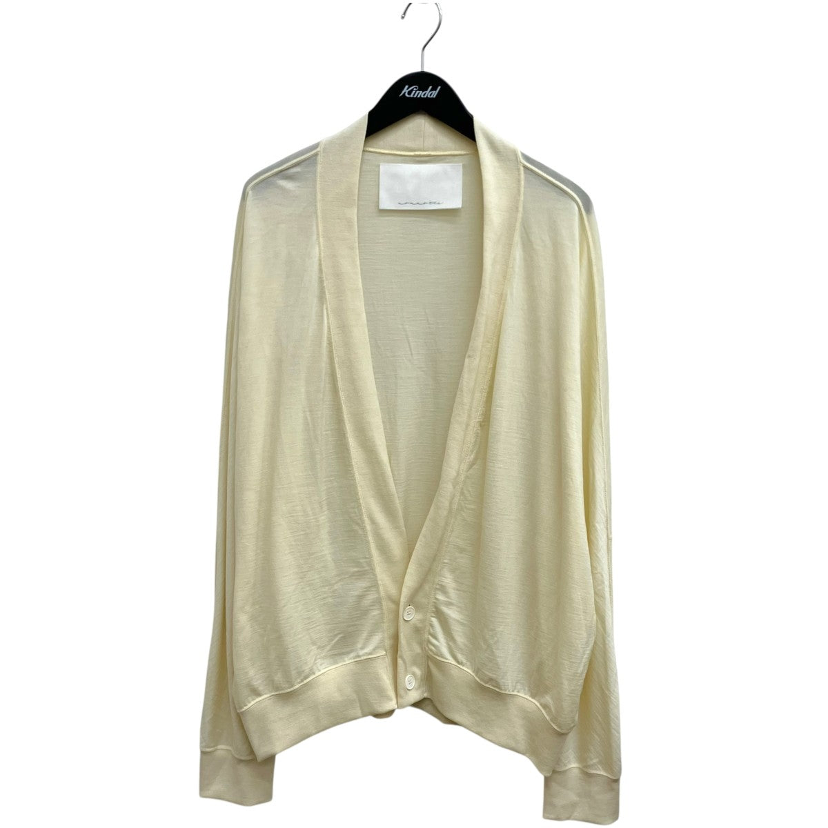 Super140S Washable Wool Jersey Cachecoeur CardiganカーディガンN-25A-042