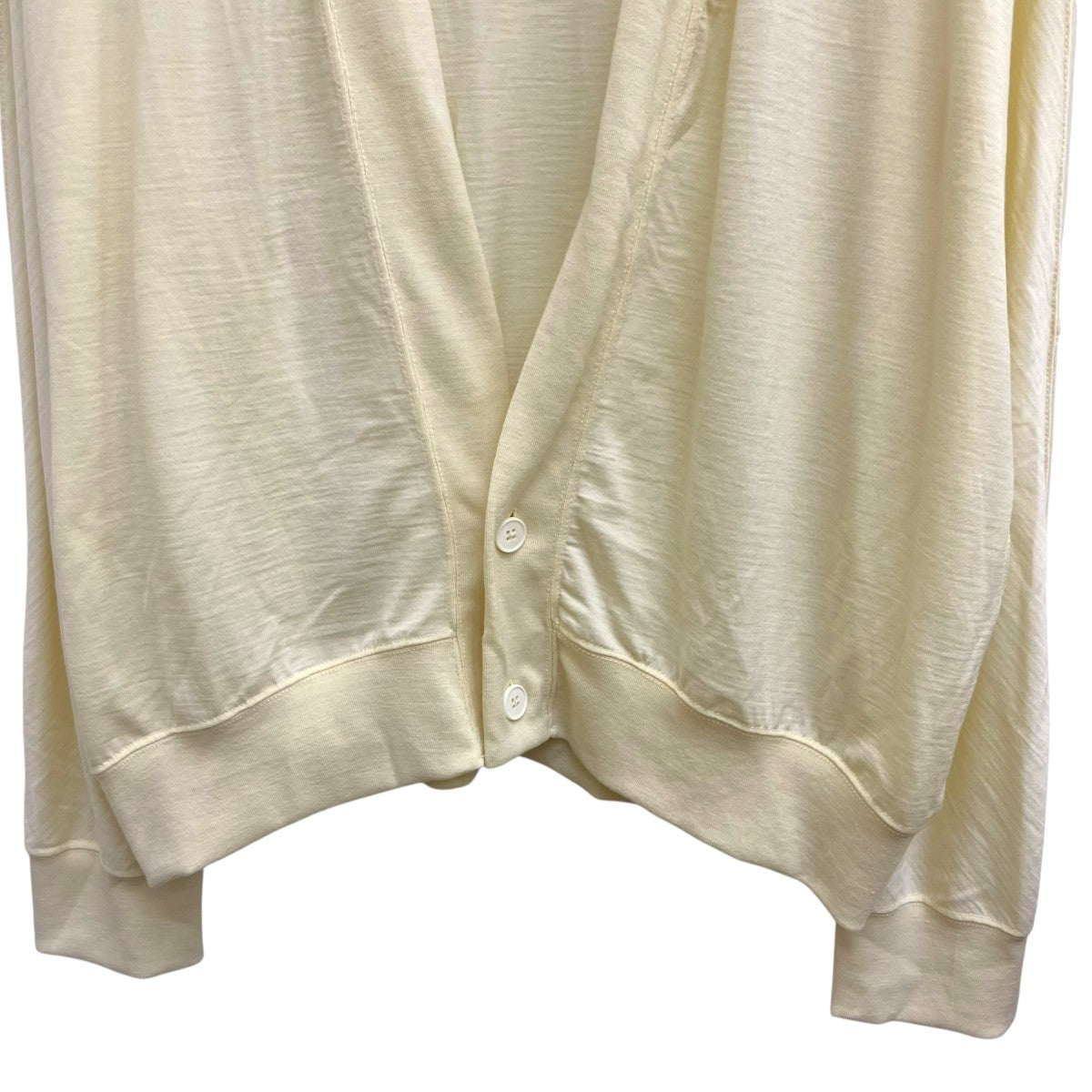 Super140S Washable Wool Jersey Cachecoeur CardiganカーディガンN-25A-042