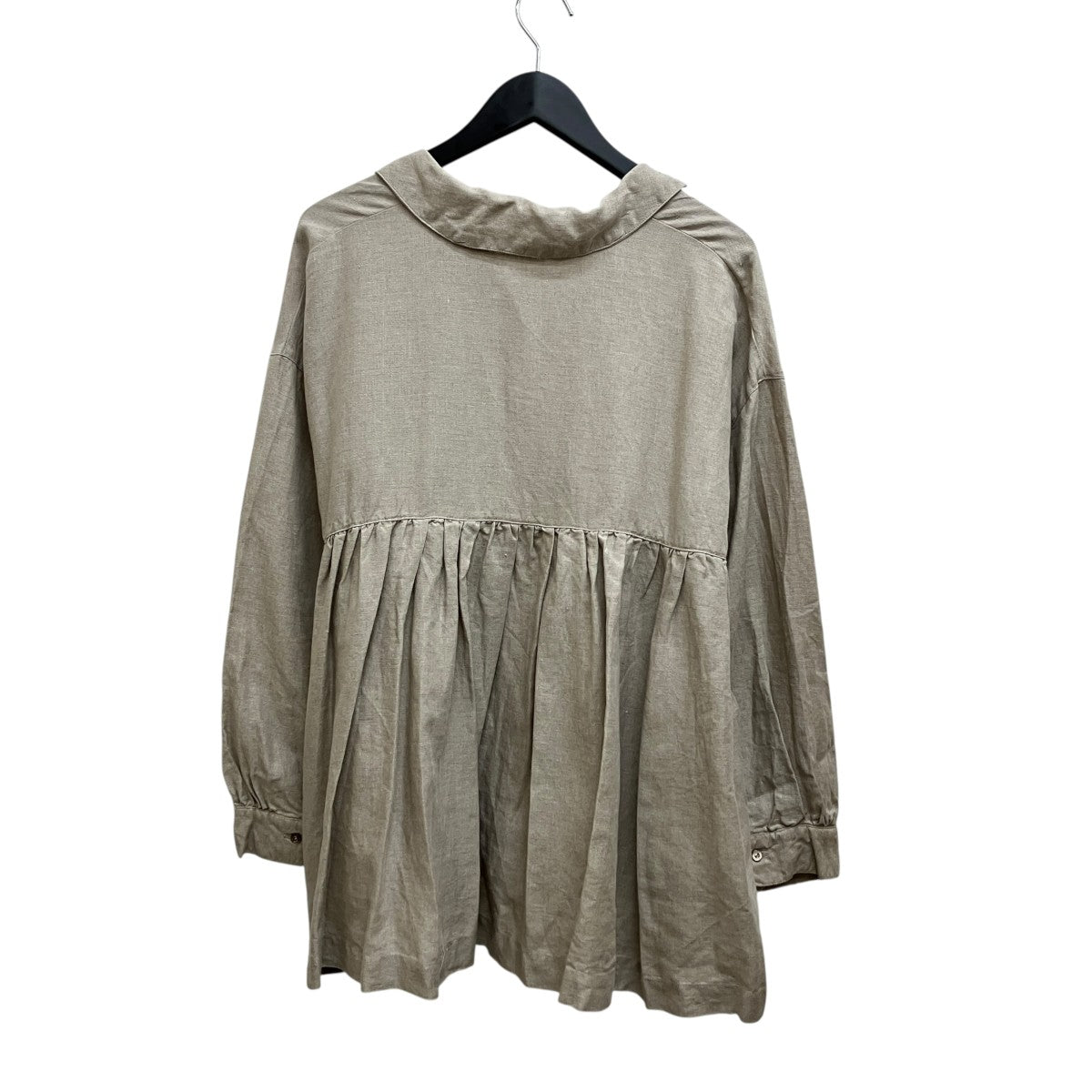 24AW リネンスクエアカラーブラウス 01243-1157