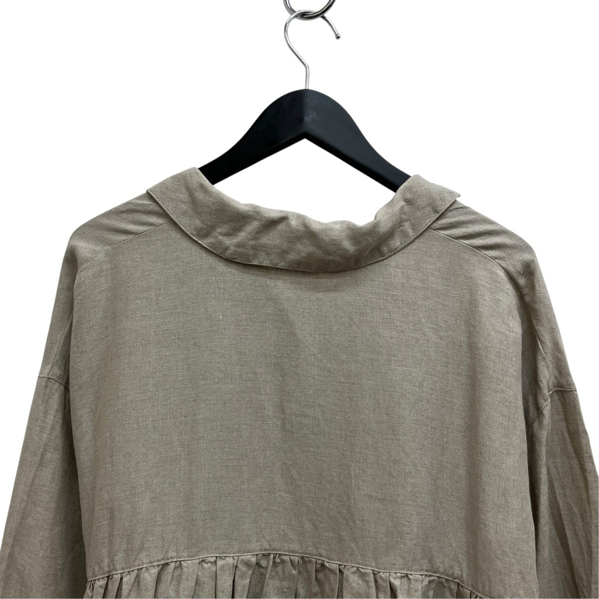 24AW リネンスクエアカラーブラウス 01243-1157