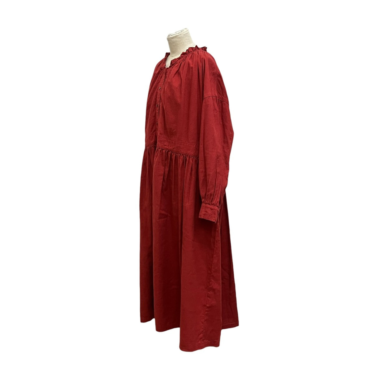 24AW 起毛フリルネックワンピース 01243-1155