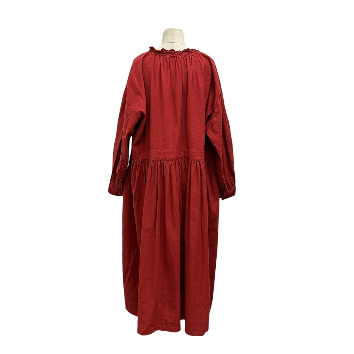 24AW 起毛フリルネックワンピース 01243-1155