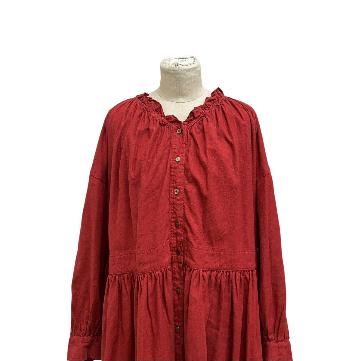 24AW 起毛フリルネックワンピース 01243-1155
