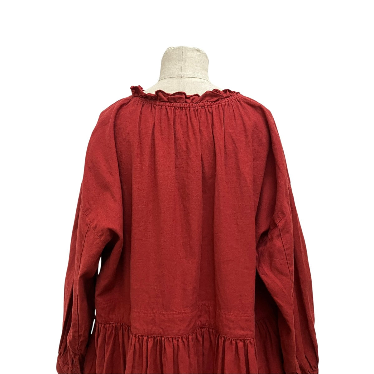 24AW 起毛フリルネックワンピース 01243-1155