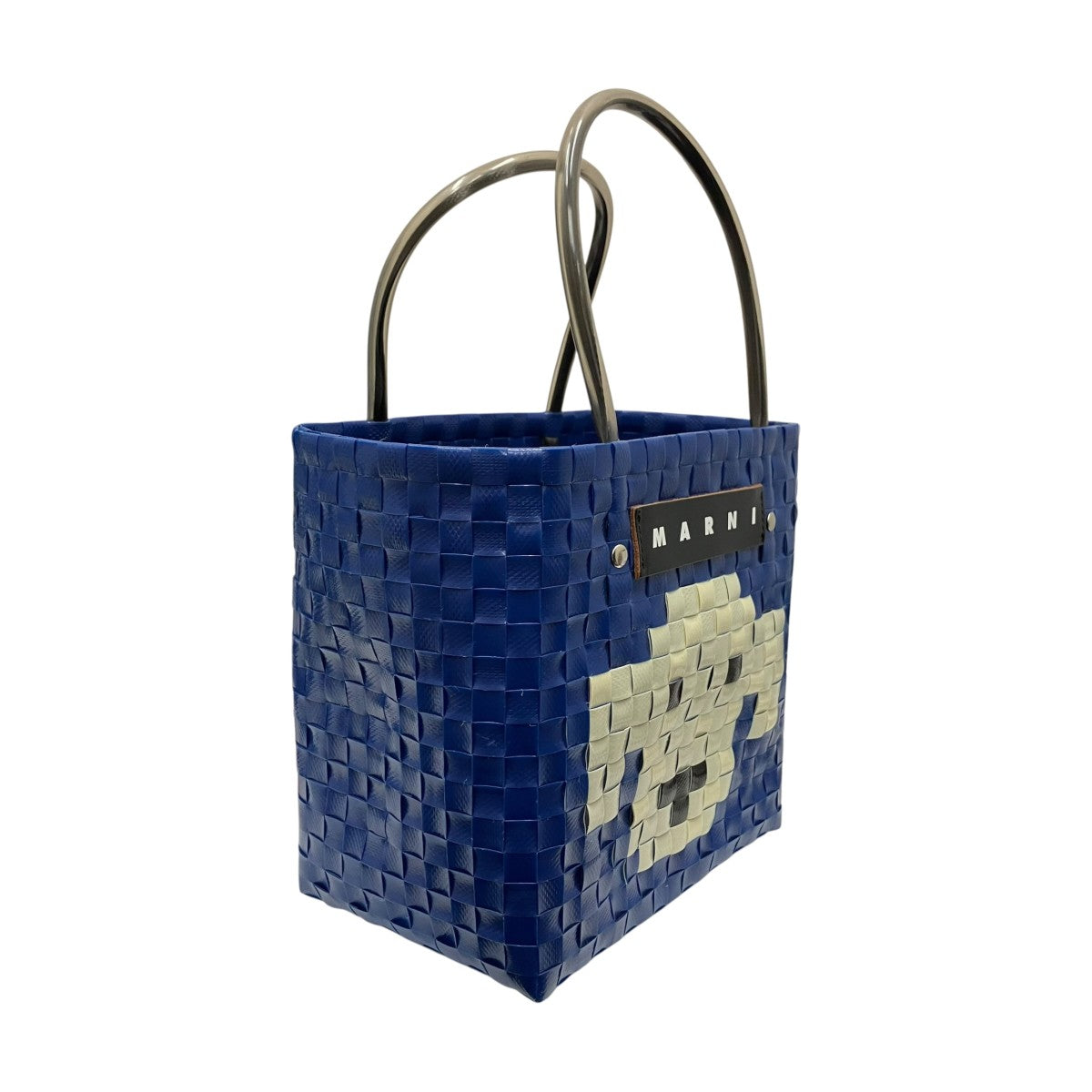 MARNI(マルニ) MARKET 犬モチーフカゴバッグ ネイビー｜【公式