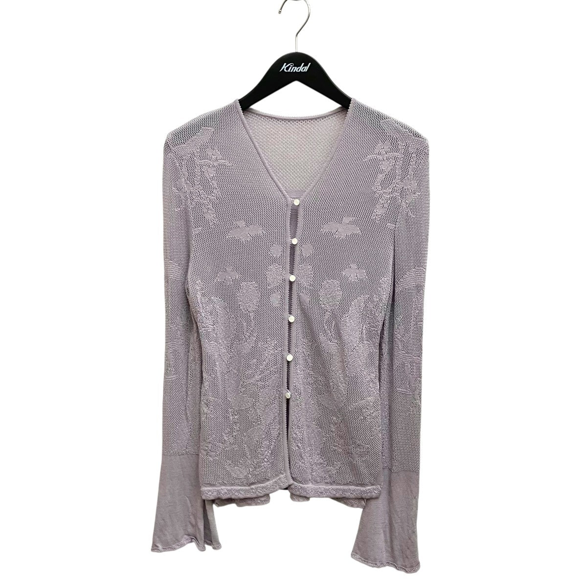 Watermark Pattern Knitted Cardigan MM24FW-KN013
