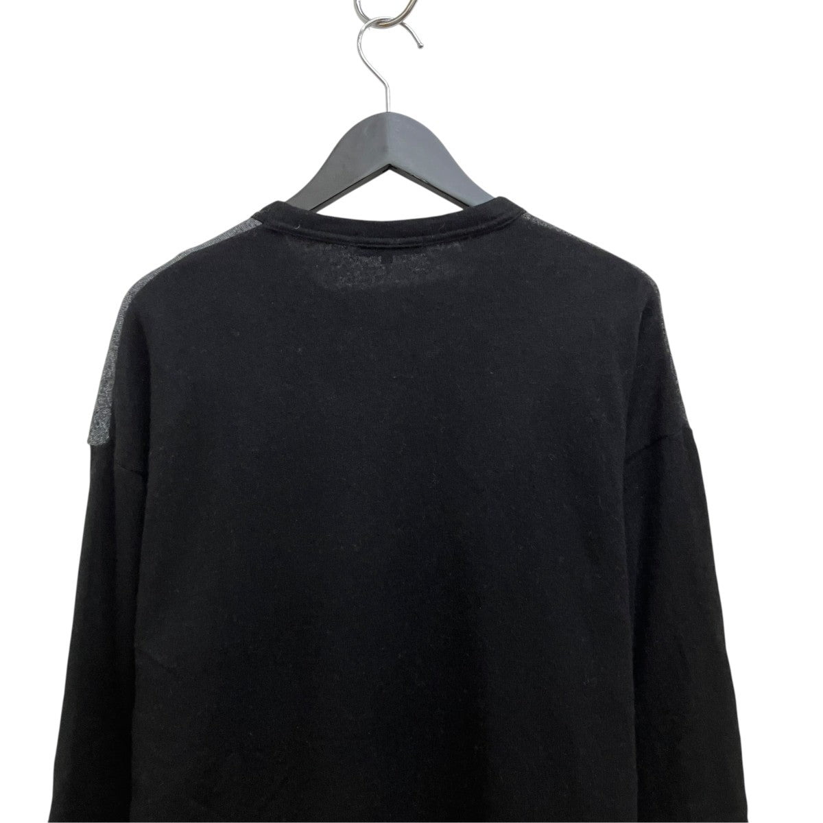 COMME des GARCONS HOMME 25AW ウールナイロン天竺パッチワークニット AD2025／ HP-T018 古着・中古-4枚目のアイテム画像