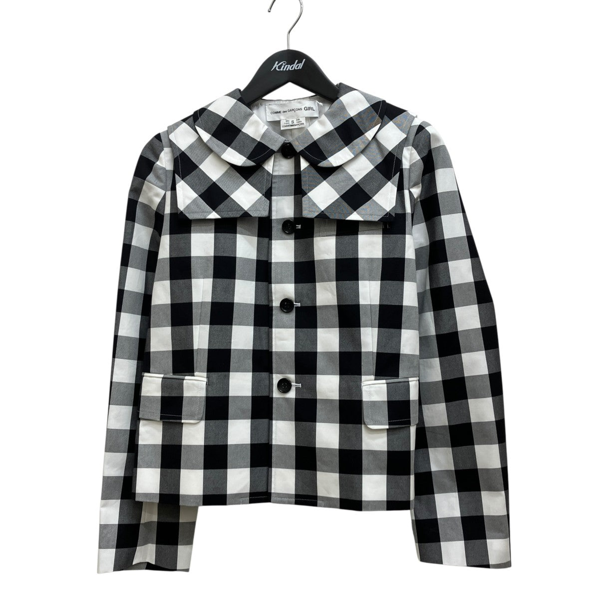 COMME des GARCONS GIRL コットンビッグギンガムチェック ジャケット AD2025 NQ-J008 古着・中古-1枚目のアイテム画像