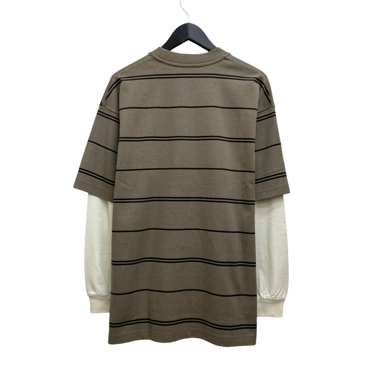 COMME des GARCONS HOMME 26SS ボーダーレイヤードTシャツ AD2025／ HQ-T003 古着・中古-2枚目のアイテム画像