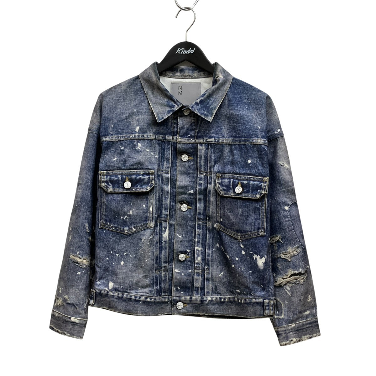 eYe COMMEdesGARCONS JUNYAWATANABE MAN×New Manual 26SSツイル転写プリントデニムジャケットWQ-J922 古着・中古-1枚目のアイテム画像