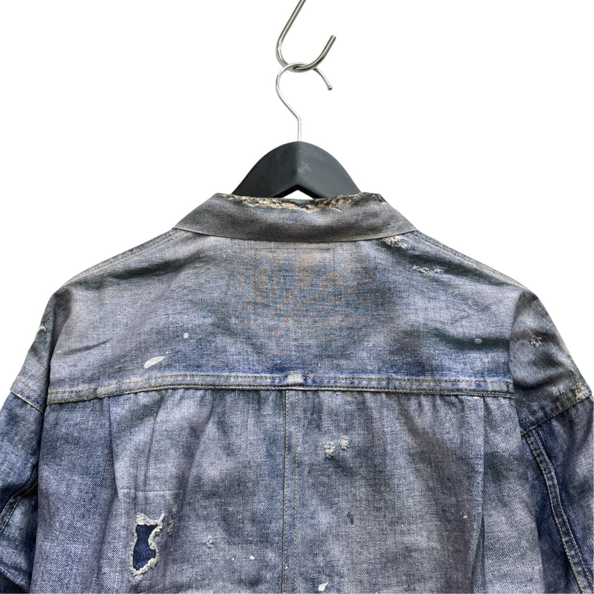 eYe COMMEdesGARCONS JUNYAWATANABE MAN×New Manual 26SSツイル転写プリントデニムジャケットWQ-J922 古着・中古-4枚目のアイテム画像