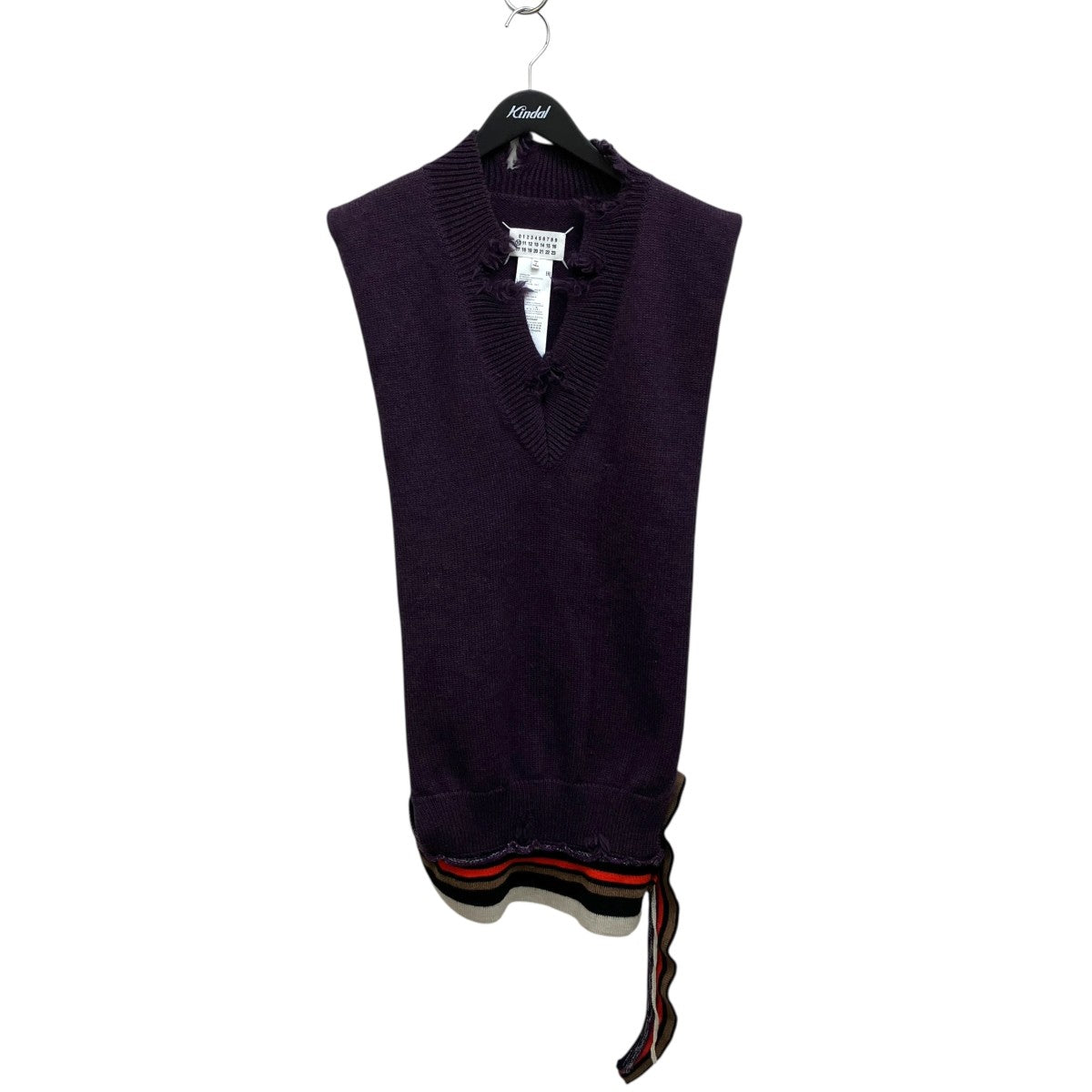 Maison Margiela 20AWGAUGE 5 JERSEY KNIT VESTニットベストS30TH0042 古着・中古-1枚目のアイテム画像
