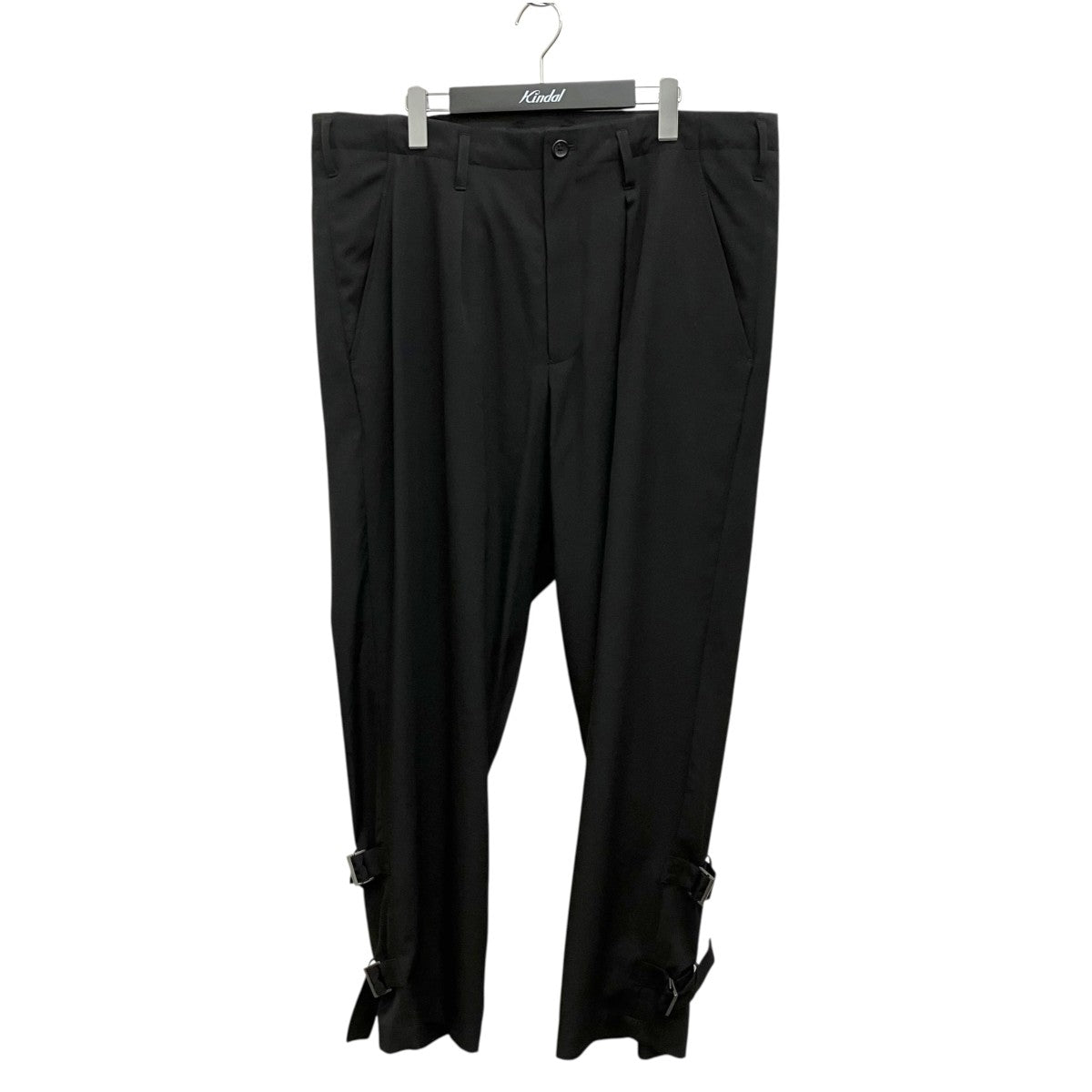 WOOL GABARDINE HEM BELT PANT HO-P55-100