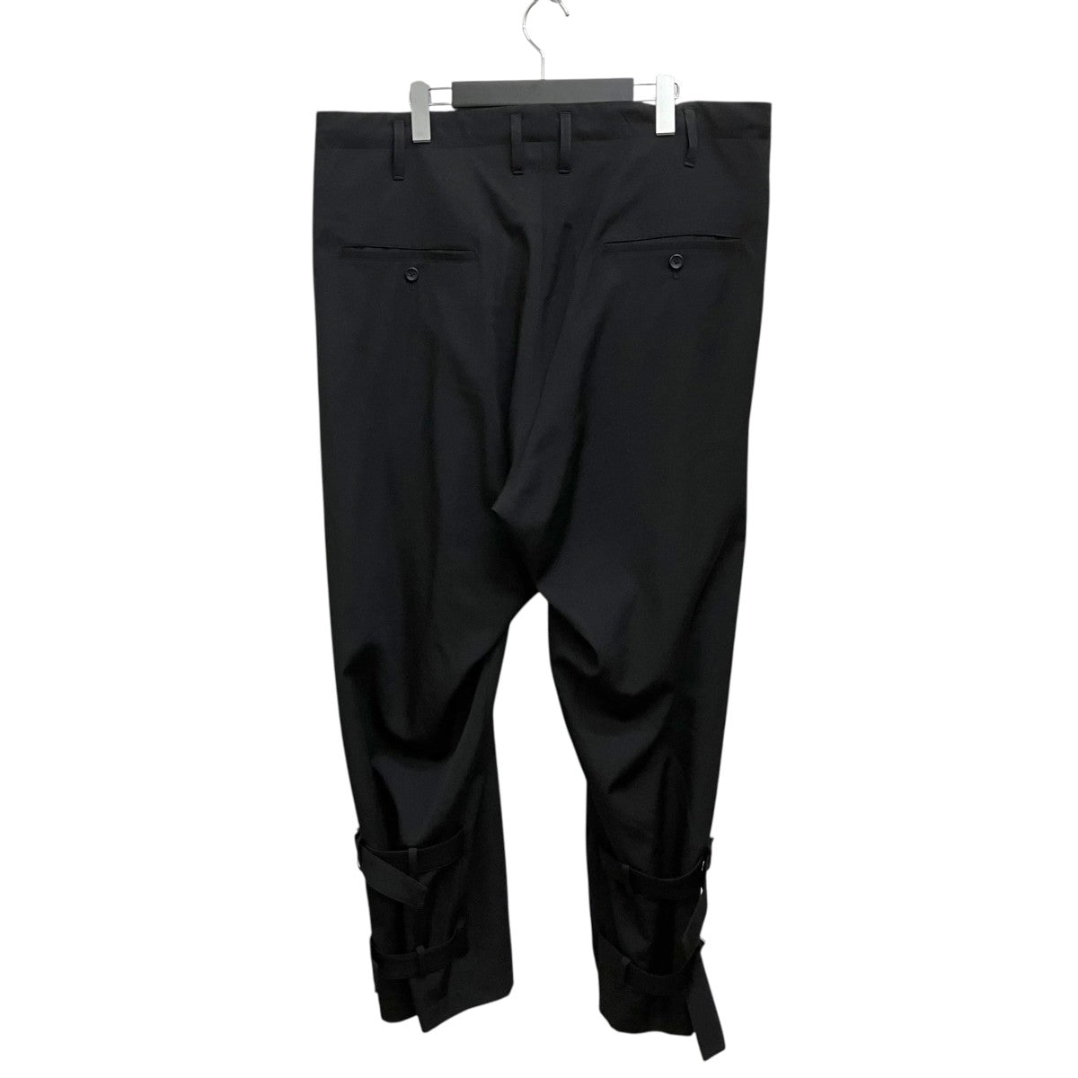 WOOL GABARDINE HEM BELT PANT HO-P55-100