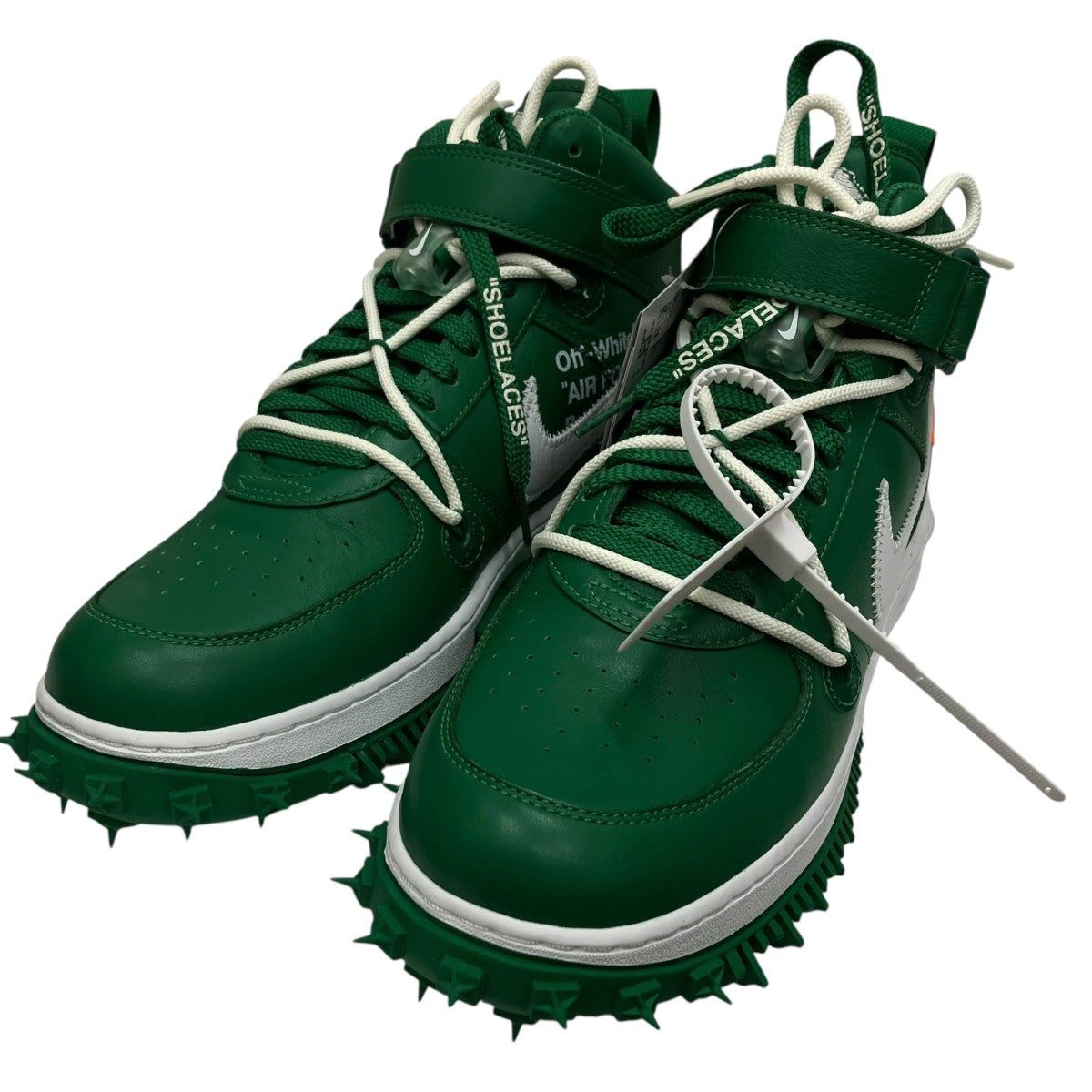 NIKE×OFFWHITE Air Force 1 Mid SP LTHR ”Pine Green”ハイカットスニーカーDR0500-300 古着・中古-1枚目のアイテム画像