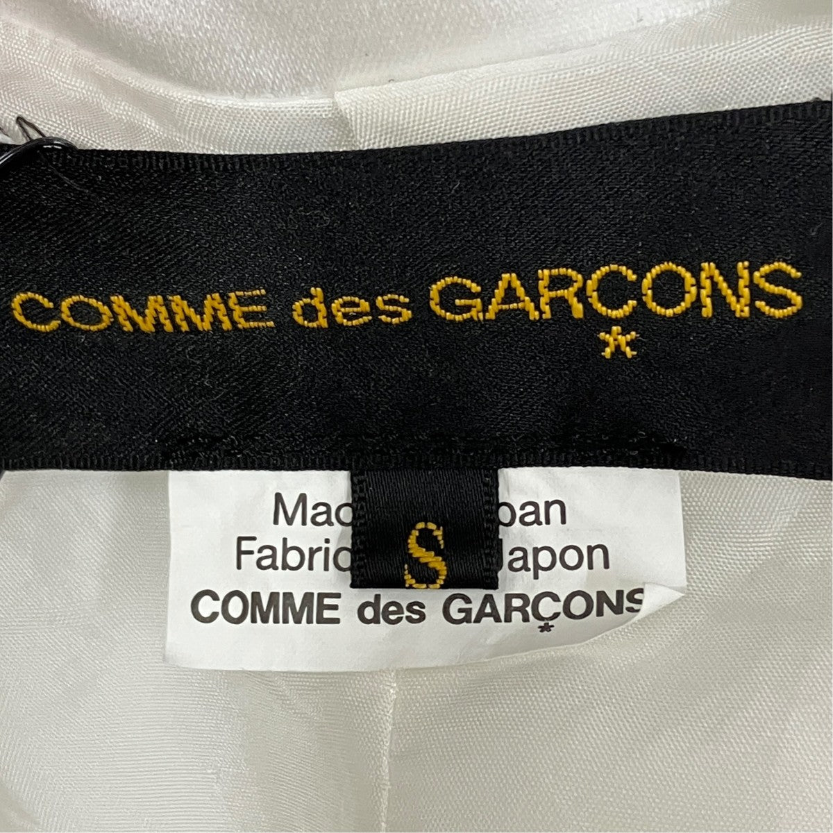 COMME des GARCONS AD2025 Polyester Jersey x Polyester JacketベストGQ-J031 古着・中古-4枚目のアイテム画像