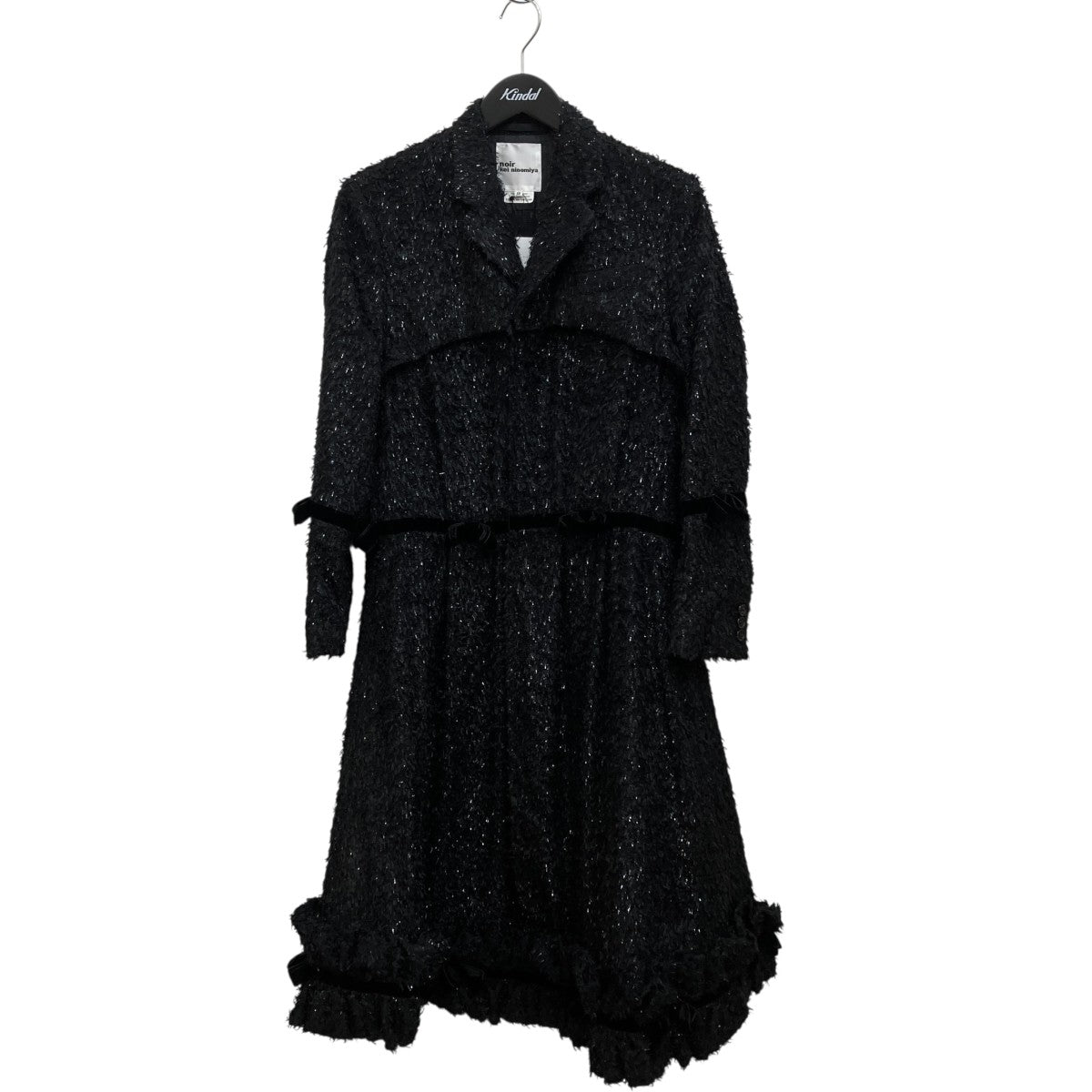 noir kei ninomiya AD2025 ラッフル コート 3Q-C004 古着・中古-1枚目のアイテム画像