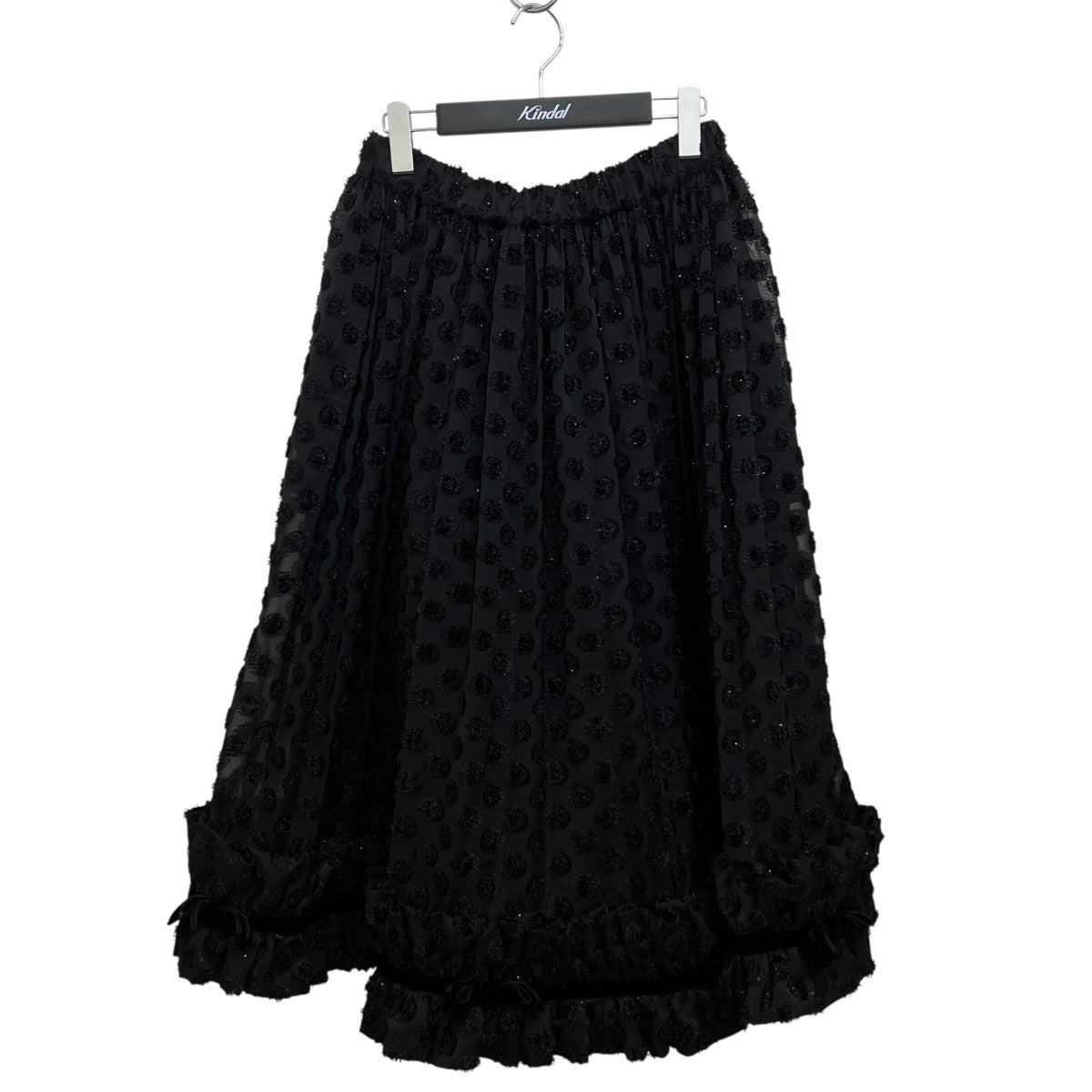 noir kei ninomiya AD2025 ポルカドット ラッフルスカート 3Q-S010 古着・中古-1枚目のアイテム画像